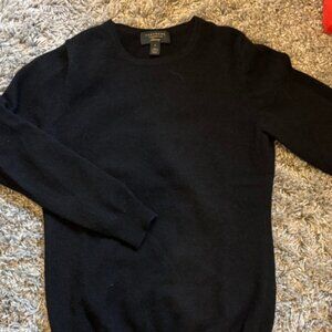 Charter Club 100% Cashmere Black Crewneck Sweater Size Small